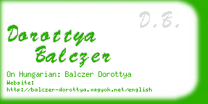 dorottya balczer business card